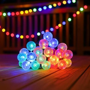 Lampes solaires décoratives pour jardin, 9,5 m 50 LED, imperméable à l&#39;eau chaude, torche, lampes murales et sur piquet, éclairage extérieur alimenté par panneau solaire