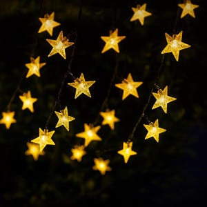 Lampes solaires de jardin : 50 guirlandes lumineuses LED chaudes et imperméables