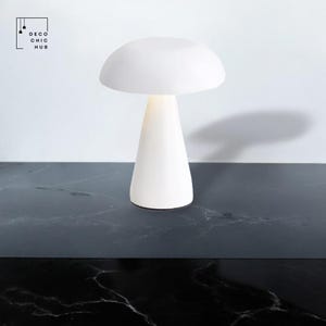 Rechargeable Table White Lamp, Wireless, Touch Sensor, LED Desktop, Night Light Wireless, Reading Lamp for Restaurant, Bedroom