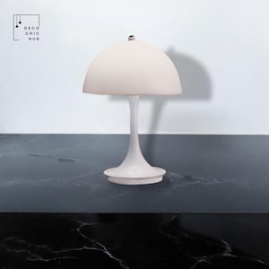 Rechargeable Table White Lamp, Wireless, Touch Sensor, LED Desktop, Night Light Wireless, Reading Lamp for Restaurant, Bedroom Decor Light