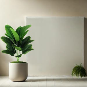 Realistic Artificial Plant, Faux Greenery for Home, Plants for Office Decor, Desk Plant, Green Plastic Palm, Fake Houseplant, Without Pot