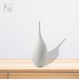 Weiß Dekorative Keramikvase, Wohnzimmer Blumenschmuck, Dekorative Knospe Vase, Kreativer Mehrzweck Boho Blumentopf