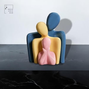 Modern Colorful Sculpture, Hug Statue, Office Home Decoration, Home Decor, Modern Sculpture, Modern Art
