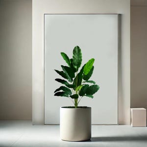 Realistic Artificial Plant, Faux Greenery for Home, Plants for Office Decor, Desk Plant, Green Plastic Palm, Fake Houseplant, Without Pot