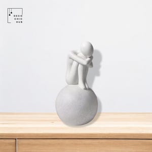 Modern White Abstract Ceramic Sculpture, Hug Statue, Office Home Decoration, Home Decor, Modern Sculpture, Modern Art