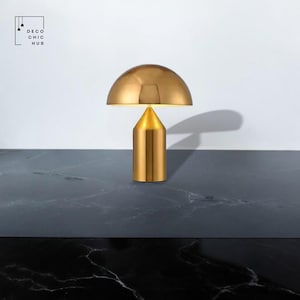 Rechargeable Table Gold Lamp, Touch Sensor, LED Desktop, Night Light Wireless, Reading Lamp for Restaurant, Hotel, Bar, Bedroom Decor