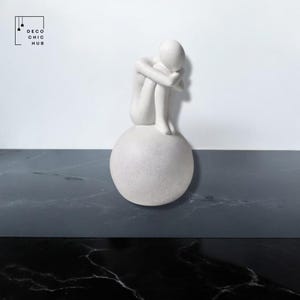 Modern White Abstract Ceramic Sculpture, Hug Statue, Office Home Decoration, Home Decor, Modern Sculpture, Modern Art