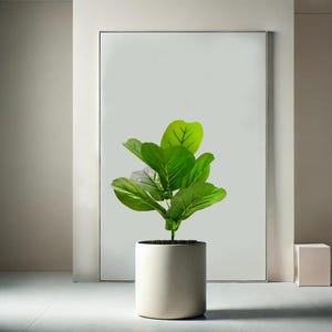 Realistic Artificial Plant, Faux Greenery for Home, Plants for Office Decor, Desk Plant, Green Plastic Palm, Fake Houseplant, Without Pot