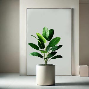 Realistic Artificial Plant, Faux Greenery for Home, Plants for Office Decor, Desk Plant, Green Plastic Palm, Fake Houseplant, Without Pot