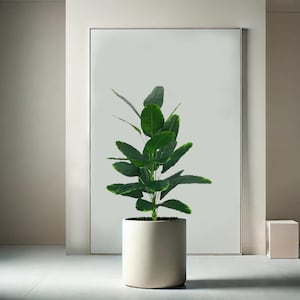 Realistic Artificial Plant, Faux Greenery for Home, Plants for Office Decor, Desk Plant, Green Plastic Palm, Fake Houseplant, Without Pot