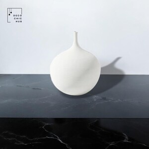 Weiß Dekorative Keramikvase, Wohnzimmer Blumenschmuck, Dekorative Knospe Vase, Kreativer Mehrzweck Boho Blumentopf