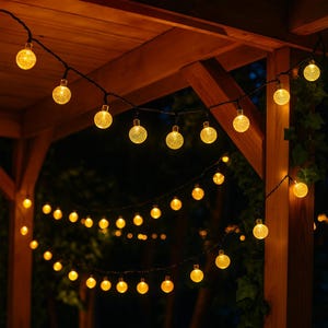Lampes solaires décoratives pour jardin, 9,5 m 50 LED, imperméable à l&#39;eau chaude, torche, lampes murales et sur piquet, éclairage extérieur alimenté par panneau solaire