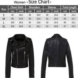 Giacca da donna in pelle di lusso stile motociclista xs-Xxl disponibile in 3 colori immagine 9