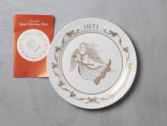 ビンテージ 希少品 (1971年) Spode Christmas Plate SPODE CHINA COMMEMORATIVE CHRISTMAS PLATE Vintage 1971 | eBay