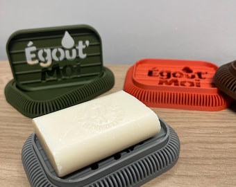 Porte-savon design pour savon solide – support savon minimaliste – accessoire salle de bain moderne – fabrication française