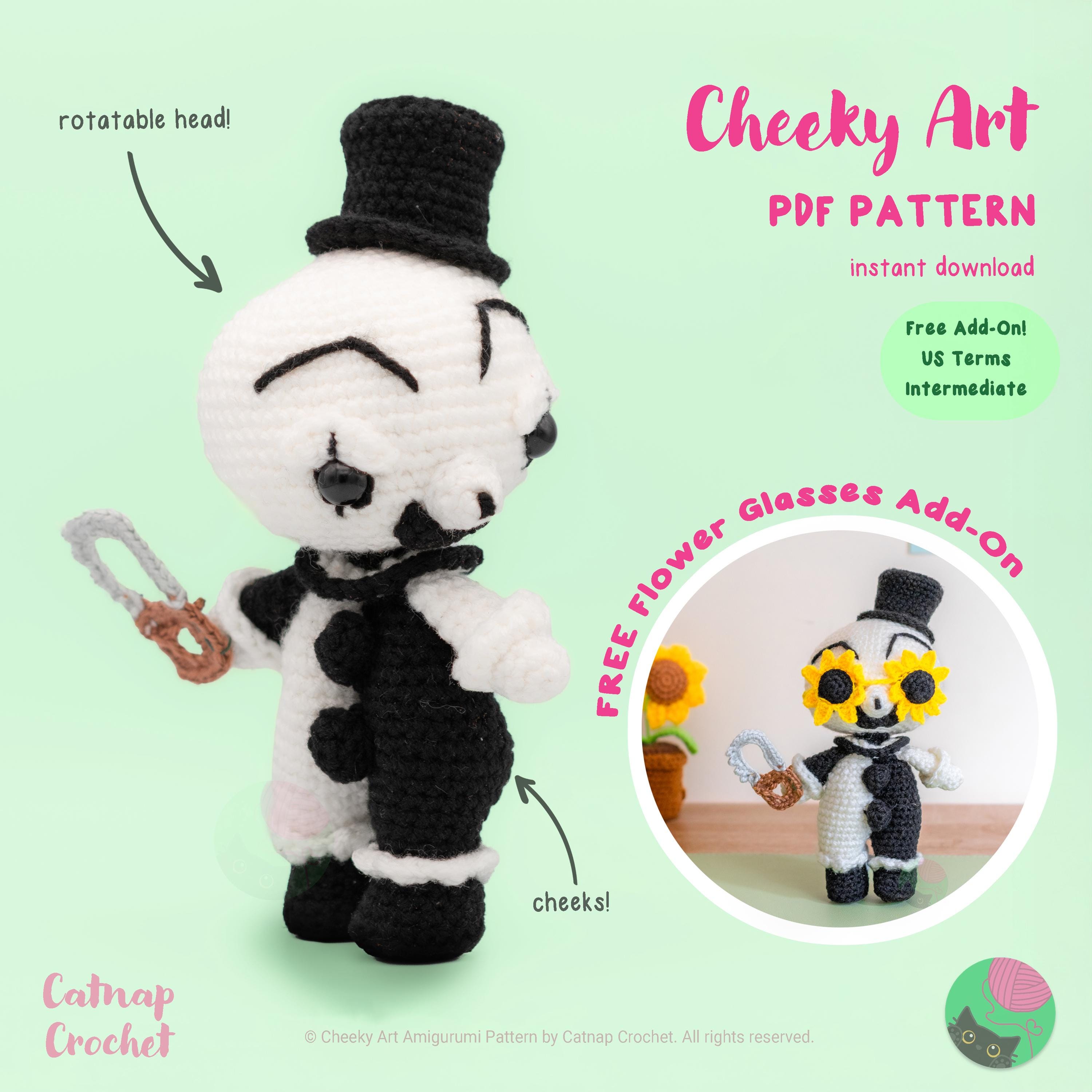Booty Art Clown Halloween Crochet Pattern