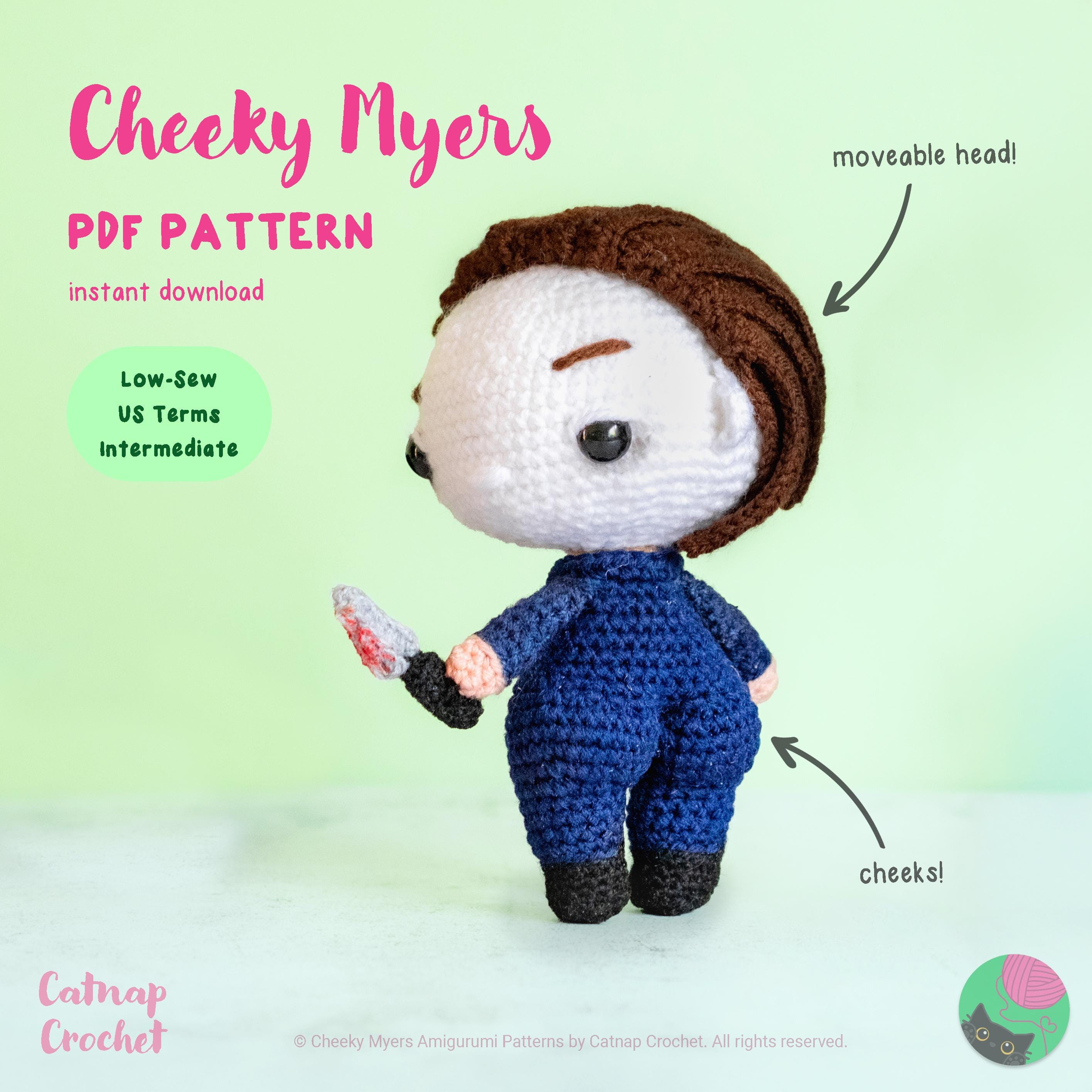 29 Michael Myers Crochet Patterns for Halloween Decor, Gifts, and Horror-Fan Keepsakes 11 Booty Myers Horror Amigurumi Crochet Pattern