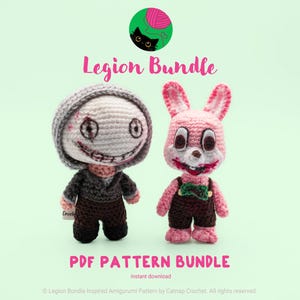 Legion Frank & Rabbit Robbie Crochet Pattern Bundle (PDF Pattern)