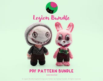 Legion Bundle - Crochet PDF PATTERN BUNDLE | cute, horror, spooky, scary, halloween, silent, hill, dbd, amigurumi plush dolls