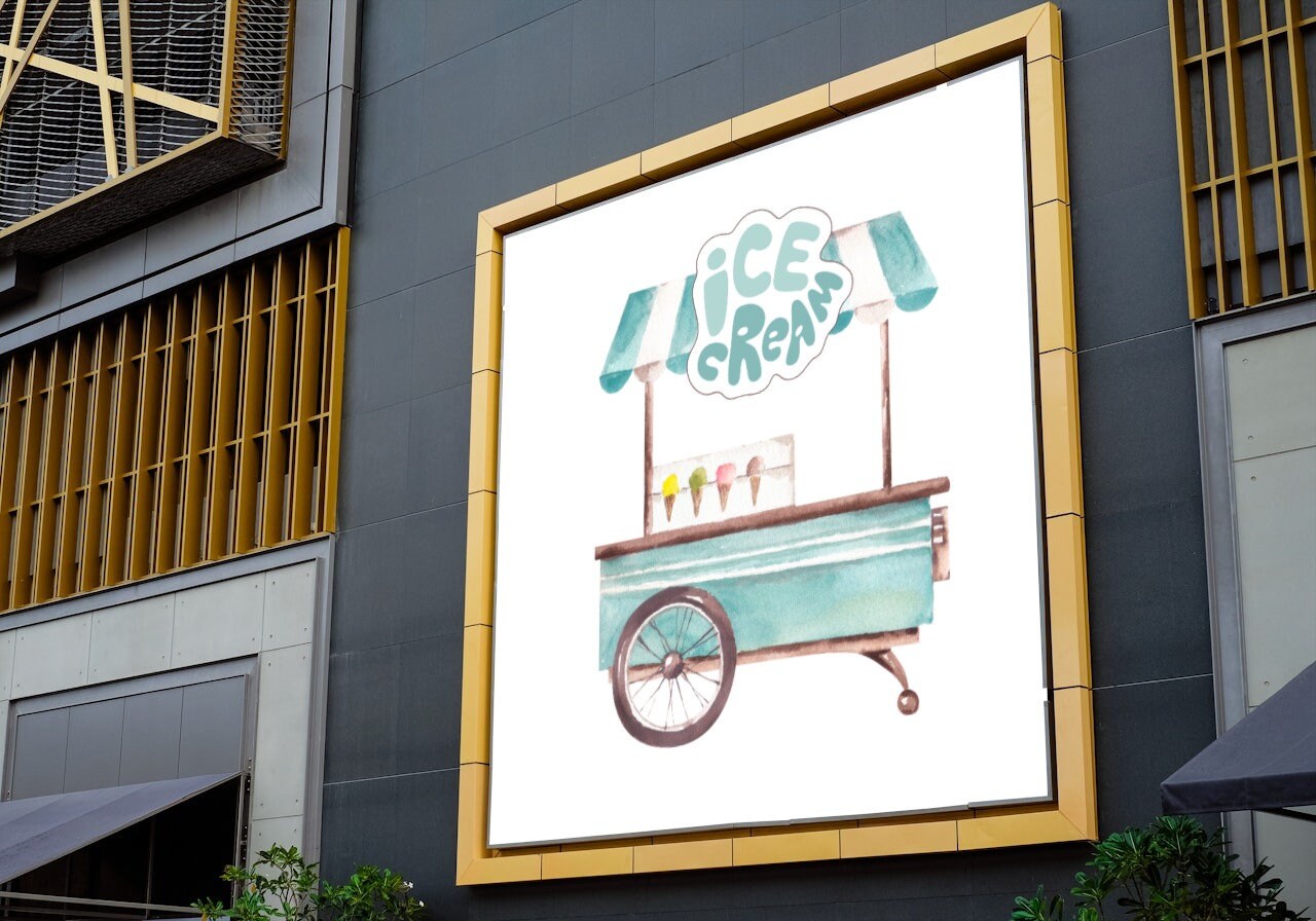 Ice Cream Cart /svg Ice Cream Stand Svg / Ice Cream Cart Png / Ice