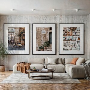 Italy Wall Art, Italy Set of 3 Prints, Mediterranean Wall Art, Europe Wall Art, Modern Rustic Wall Art, Living Room Prints, INSTANT DOWNLOAD