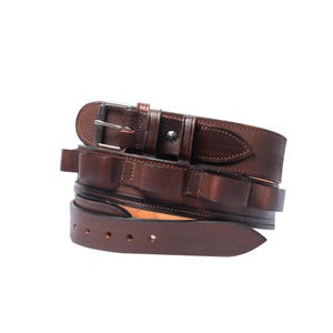 Hulara Western Leather Cartridge Belt - Cowboy Shotgun Bandolier for 12 Gauge Shell Bullet Ammo