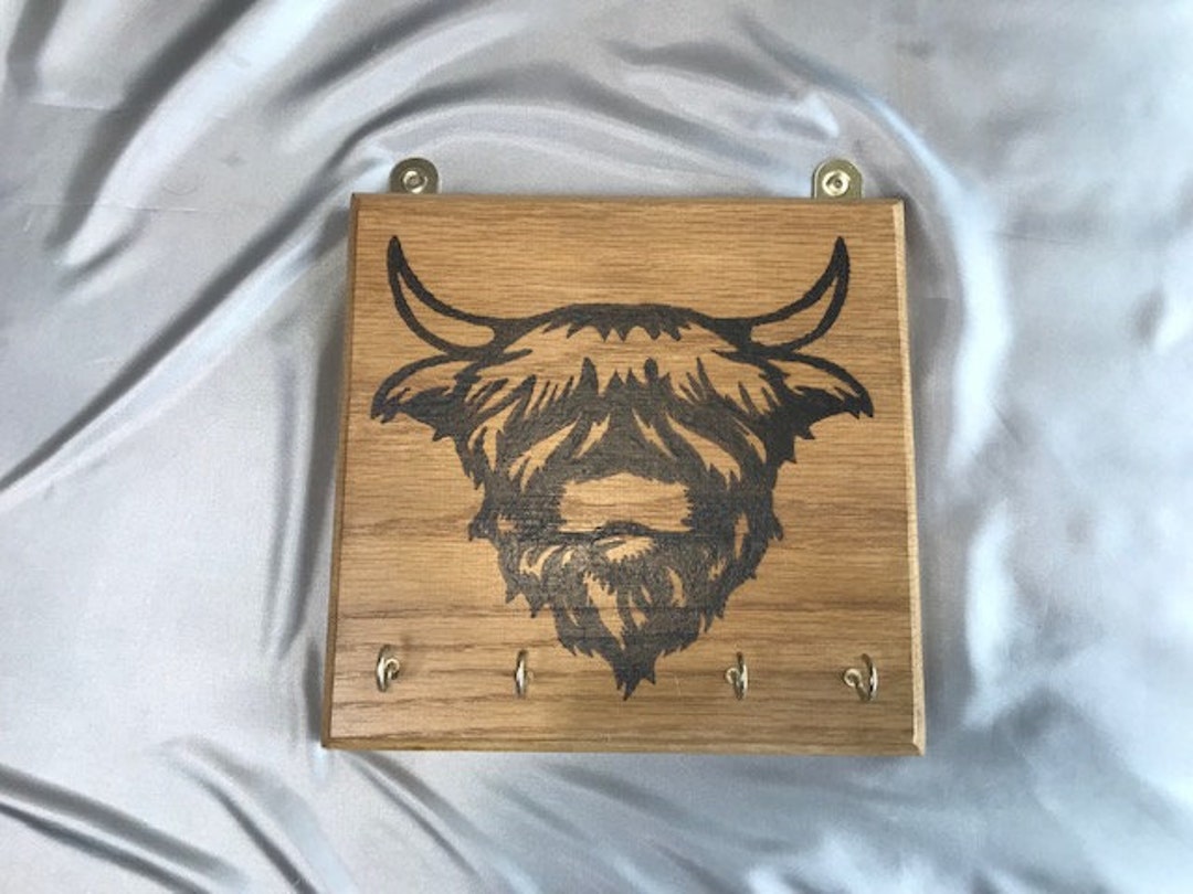 Highland Cow Key Holder - Etsy