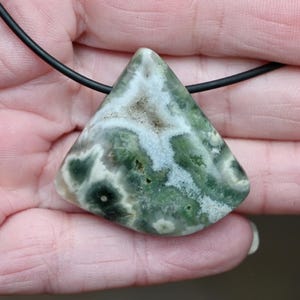 Beautiful Ocean Jasper / Ocean Agate pendant