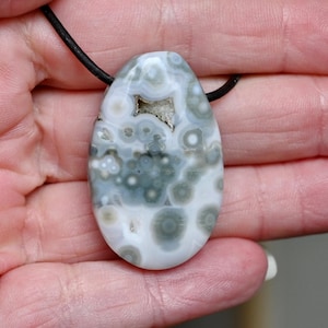 Beautiful Ocean Jasper / Ocean Agate pendant