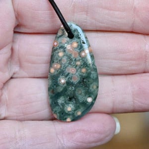 Beautiful Ocean Jasper / Ocean Agate pendant