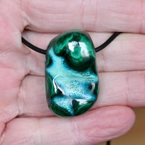 Beautiful CHRYSOCOLLA-MALACHITE pendant 21.8 g