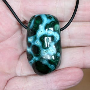 Beautiful CHRYSOCOLLA-MALACHITE pendant 27.6 g