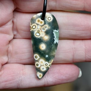 Beautiful Ocean Jasper / Ocean Agate pendant