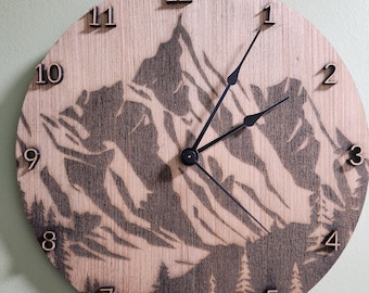 Mountain Scene Clock