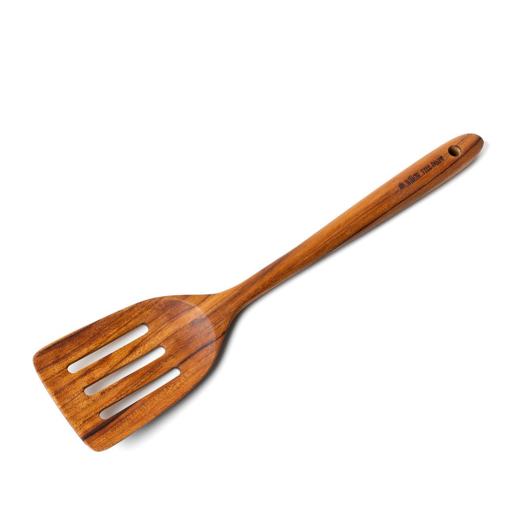 Handcrafted Teak Wood Straight End Spatula Wooden Turner for Cooking ...
