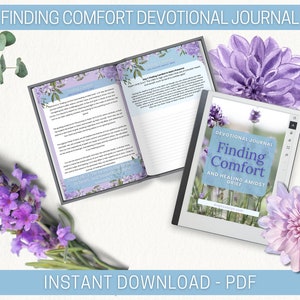 21-day Devotional Journal: Finding Comfort and Healing Amidst Grief, Instant Download, Printable, Grief and Loss Devotional, Women & Divorce