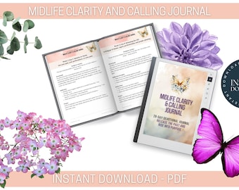 Midlife Christian Journal for Women | 28-Day Faith-Based Devotional and Prayer Workbook | Printable Spiritual Growth and Journal PDF
