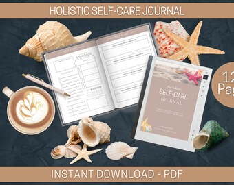 Self-Care Journal, Digital Download, Printable, Self-Care Workbook, Wellness Journal, Mindfulness Journal, Mood Tracker, Habit Tracker