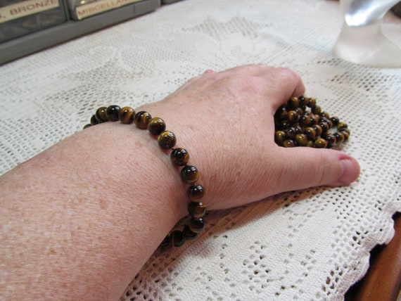 Tigers Eye Necklace and Bracelet Set - image 7