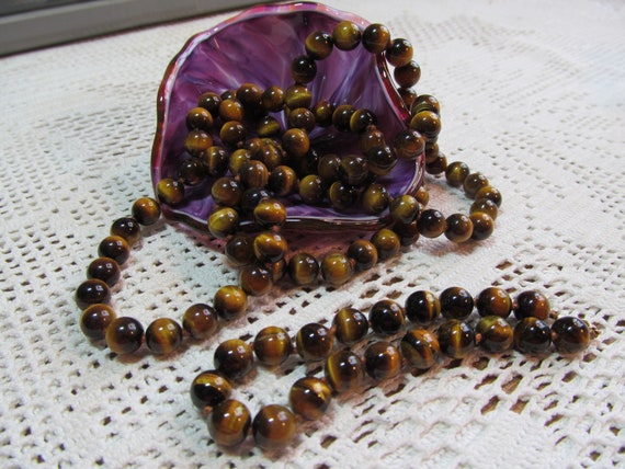 Tigers Eye Necklace and Bracelet Set - image 10