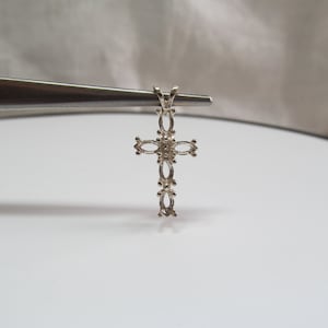Sterling Cross Pendant Mount