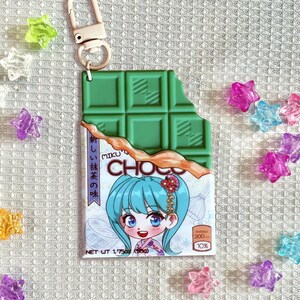Hatsune Miku Vocaloid Chocolate PVC Keychain