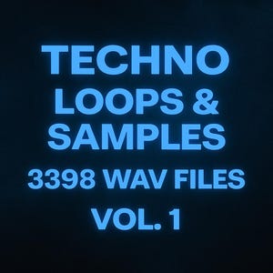 Massive Techno Sample Pack Vol. 1 – 3398 WAV Loops & One-Shots | 6.45 GB sounds for techno, industrial, melodic and dark techno