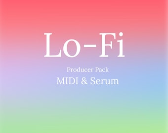 Paquete MIDI LoFi: más de 500 acordes, melodías y patrones de batería Chillhop | Kit de herramientas de ritmos LoFi, Ambient y Chill