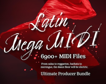 Latin MIDI Pack 6900 files for Salsa, Bachata, Reggaeton, Cumbia – DAW compatible, editable & royalty-free