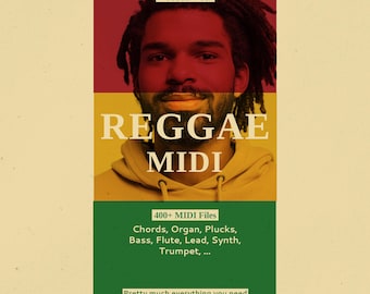 Reggae MIDI Pack – 400+ Chords, Basslines & Melodies for Roots, Dub, Dancehall and more (Digital Download)