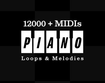 Paquete MIDI de piano | Más de 12 000 archivos libres de derechos para acordes, melodías, bases de canciones, pop, EDM, lofi y música de cine.