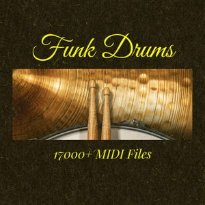Funk Drum MIDI Pack – 1000+ Grooves, Fills & Rhythms for Funk, Soul or Nu-Disco