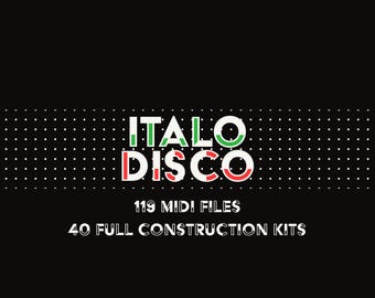 Italo Disco MIDI Pack – 40 Song Construction Kits with 119 Files in 80s Synthwave Style (Digital Download)