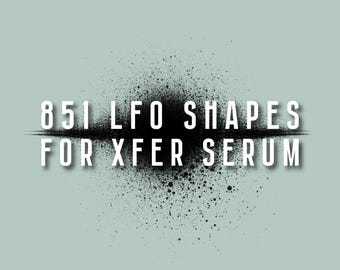 Serum LFO Shapes – 851 Xfer Serum Modulation Presets | Dubstep, Trap, EDM Sound Design Toolkit